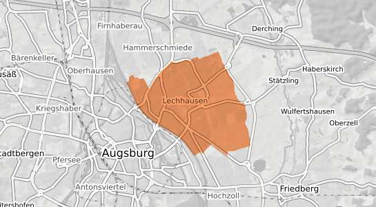Mietspiegelkarte Augsburg Lechhausen