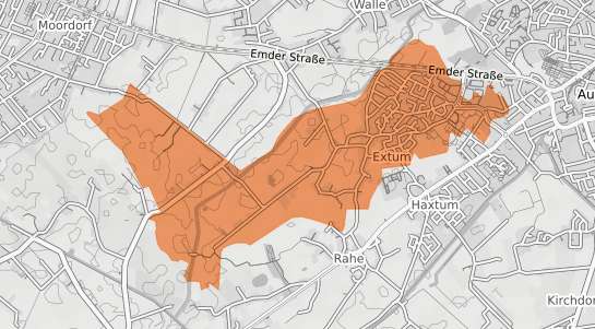 Mietspiegelkarte Aurich Extum
