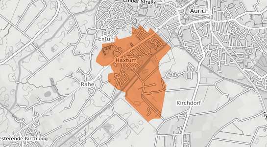 Mietspiegelkarte Aurich Haxtum