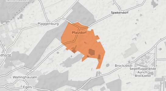 Mietspiegelkarte Aurich Pfalzdorf