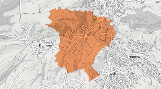 Mietspiegelkarte Balingen Endingen
