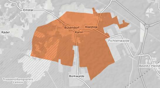 Mietspiegelkarte Beelitz Busendorf