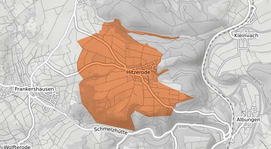 Mietspiegelkarte Berkatal Hitzerode