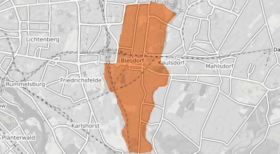 Mietspiegelkarte Berlin Biesdorf