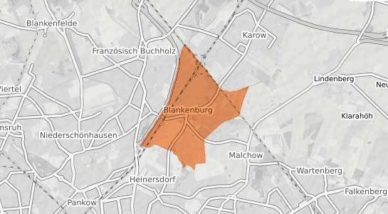 Mietspiegelkarte Berlin Blankenburg