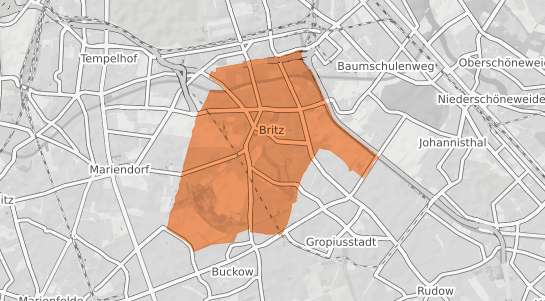 Mietspiegelkarte Berlin Britz