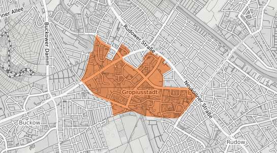 Mietspiegelkarte Berlin Gropiusstadt