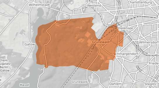Mietspiegelkarte Berlin Grunewald