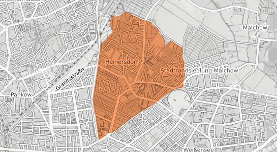 Mietspiegelkarte Berlin Heinersdorf