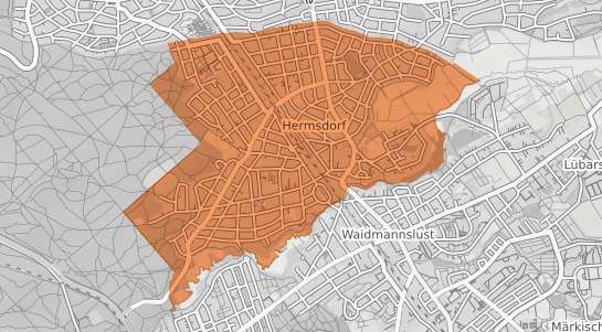 Mietspiegelkarte Berlin Hermsdorf