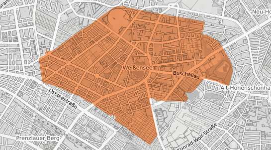 Mietspiegelkarte Berlin Weissensee