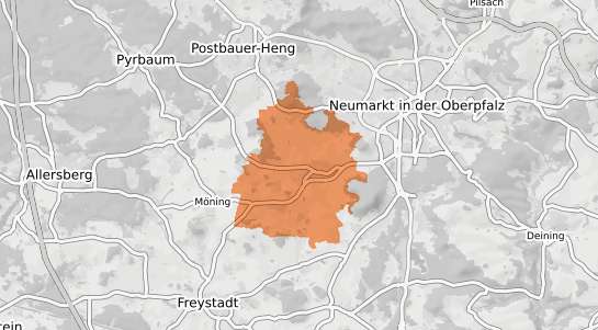 Mietspiegelkarte Berngau Berngau