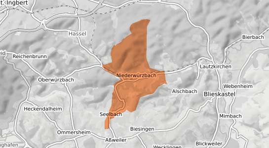 Mietspiegelkarte Blieskastel Niederw&uuml;rzbach