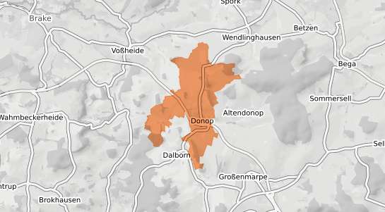 Mietspiegelkarte Blomberg Donop