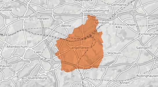 Mietspiegelkarte Bochum Langendreer