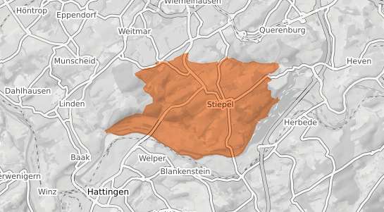 Mietspiegelkarte Bochum Stiepel