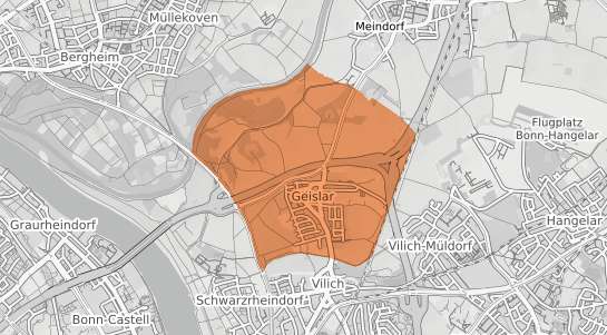 Mietspiegelkarte Bonn Geislar