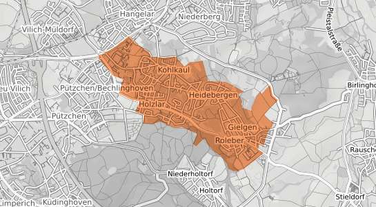 Mietspiegelkarte Bonn Holzlar