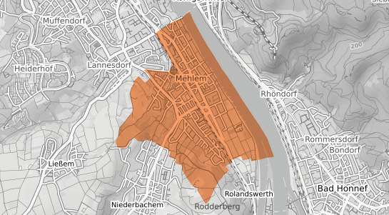 Mietspiegelkarte Bonn Mehlem