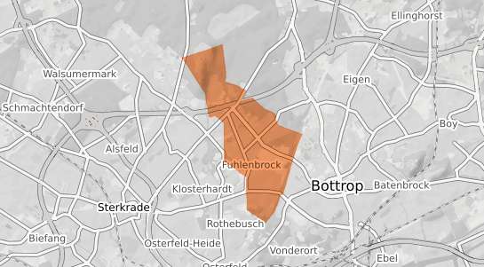 Mietspiegelkarte Bottrop Fuhlenbrock