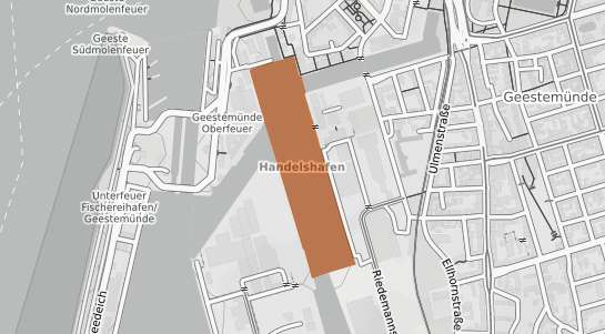 Mietspiegelkarte Bremen Handelshäfen