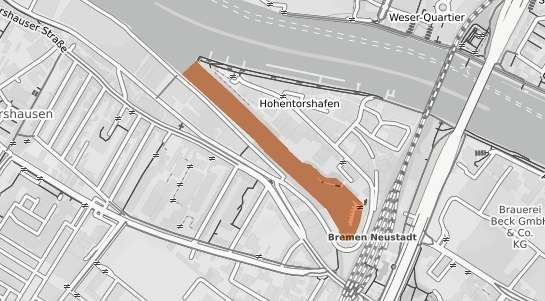 Mietspiegelkarte Bremen Hohentorshafen