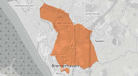 Mietspiegelkarte Bremerhaven Lehe