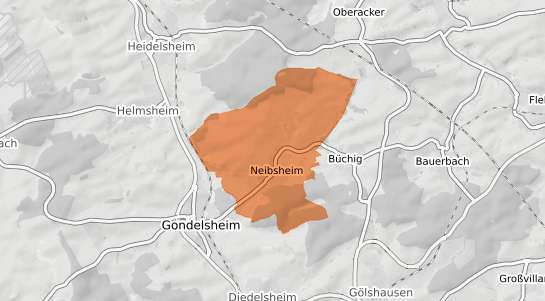 Mietspiegelkarte Bretten Neibsheim