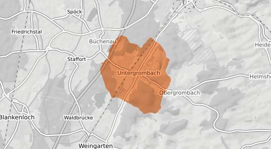 Mietspiegelkarte Bruchsal Untergrombach