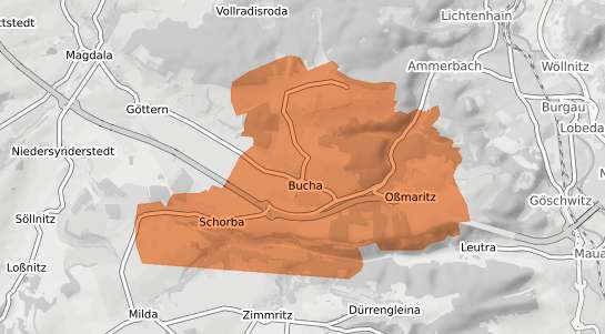 Mietspiegelkarte Bucha Bucha