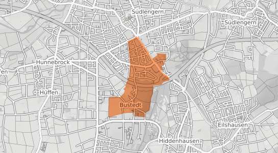 Mietspiegelkarte B&uuml;nde Bustedt