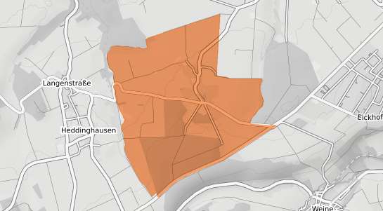 Mietspiegelkarte B&uuml;ren (Westfalen) Eickhoff