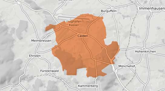 Mietspiegelkarte Calden Calden