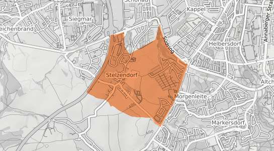 Mietspiegelkarte Chemnitz Stelzendorf