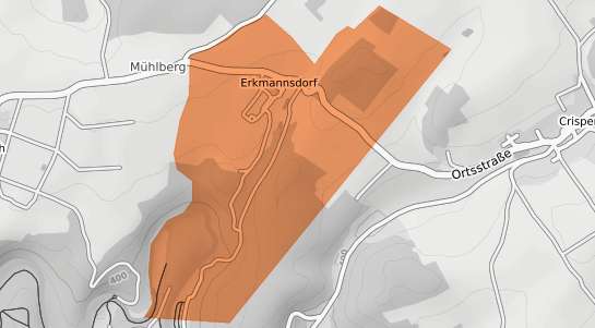 Mietspiegelkarte Crispendorf Erkmannsdorf