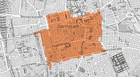 Mietspiegelkarte Darmstadt Darmstadt