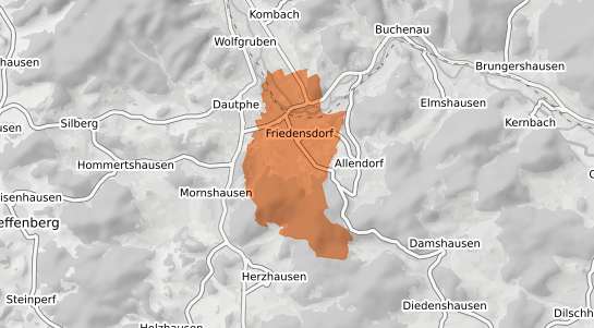 Mietspiegelkarte Dautphetal Friedensdorf