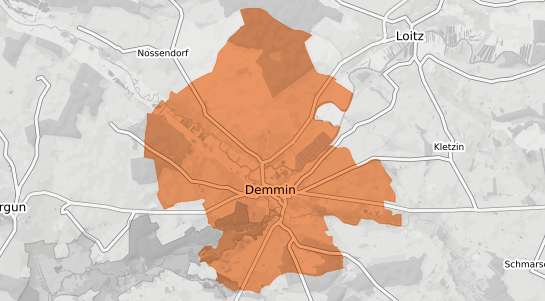 Mietspiegelkarte Demmin Demmin