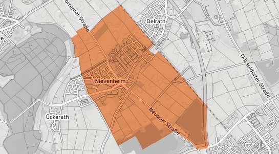 Mietspiegelkarte Dormagen Nievenheim