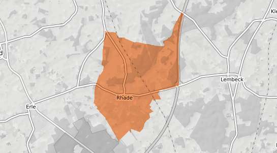 Mietspiegelkarte Dorsten Rhade
