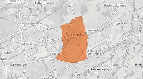 Mietspiegelkarte Dortmund Asseln