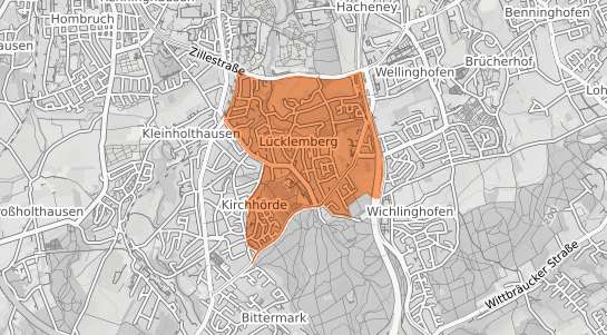 Mietspiegelkarte Dortmund Lücklemberg