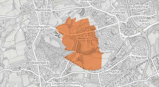 Mietspiegelkarte Dortmund Westrich