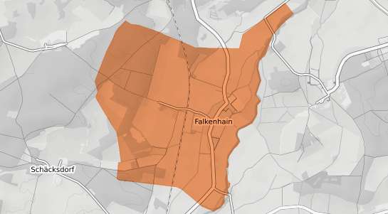 Mietspiegelkarte Drahnsdorf Falkenhain