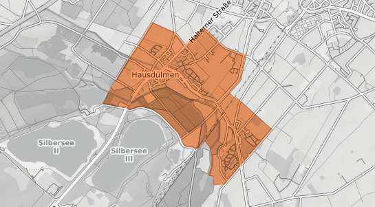 Mietspiegelkarte D&uuml;lmen Hausd&uuml;lmen