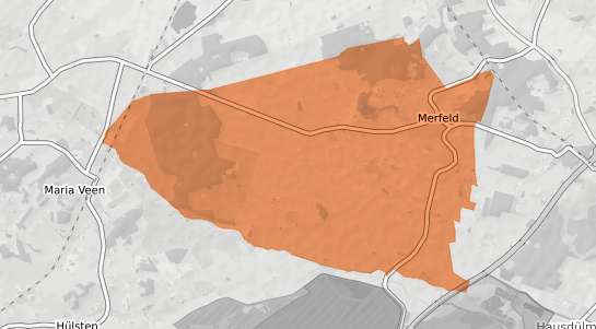 Mietspiegelkarte D&uuml;lmen Merfeld
