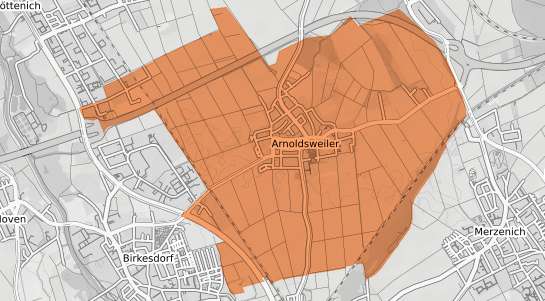 Mietspiegelkarte D&uuml;ren Arnoldsweiler