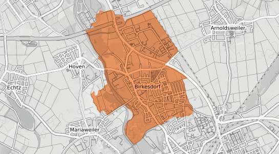 Mietspiegelkarte D&uuml;ren Birkesdorf