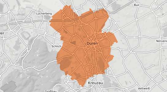 Mietspiegelkarte D&uuml;ren D&uuml;ren