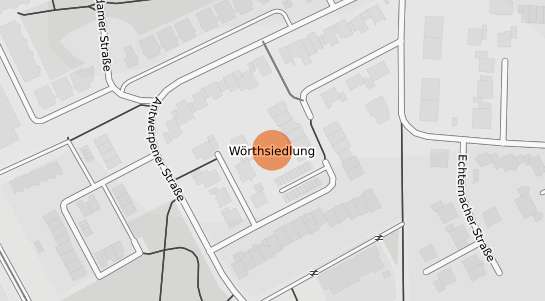 Mietspiegelkarte D&uuml;ren W&ouml;rthsiedlung